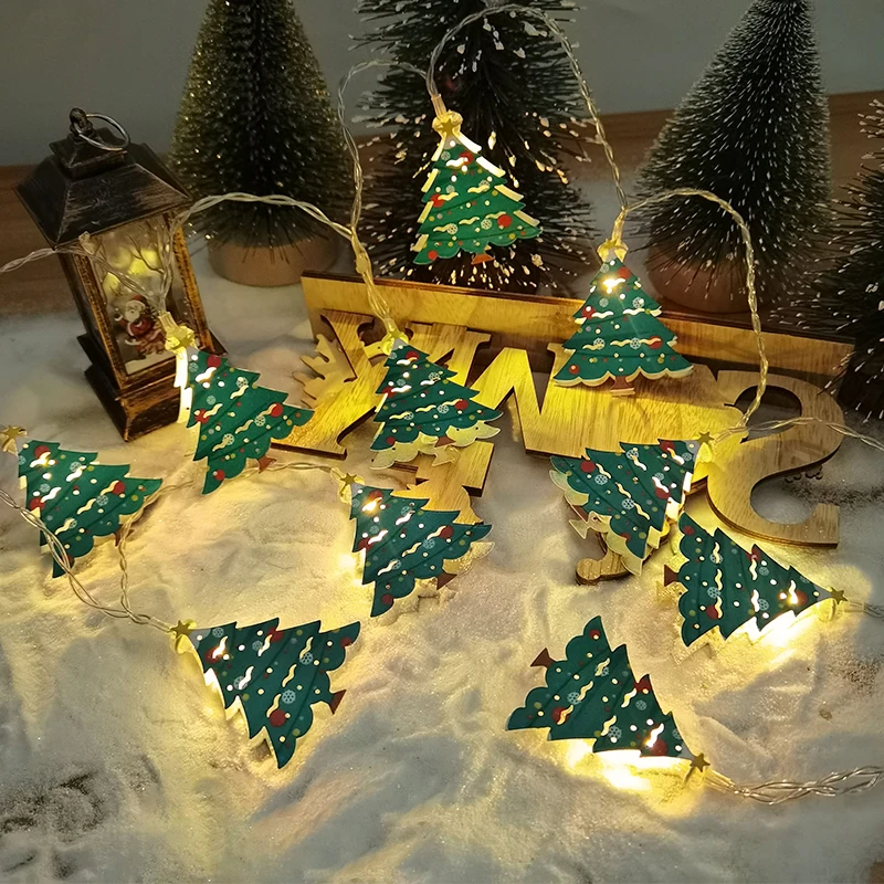 Xmas Tree Snowman LED Light Christmas Decorations For Home 2023 Navidad Hanging Pendant Ornament New Year Decor String Lights diy crystal silicone mold 3d christmas ornament english letter halloween resin mold listing decorations jewelry making craft