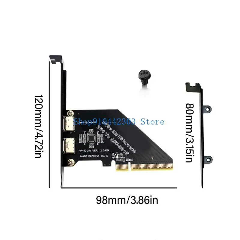652F PCIe 4.0X8-Oculink SFF 8611 8612 호스트 어댑터 확장 최적화된 스토리지를 위한 외부 솔리드 디스크 그래픽 카드