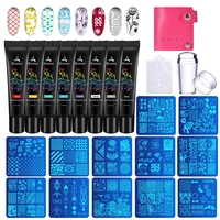 Biutee Nail Art Templates Stamping Plate Design Flower Animal Glass Temperature Lace Stamp Templates Plates Image Geometry Nail 1