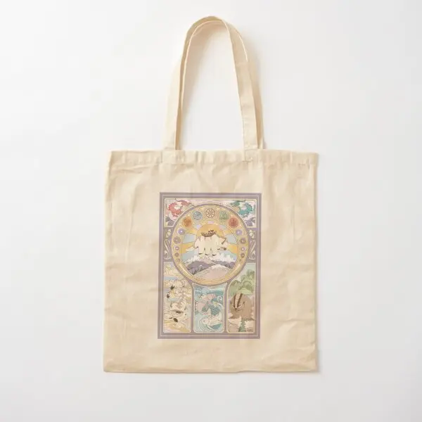 

Team Avatar And Original Benders Art No Canvas Bag Shopper Ladies Foldable Women Unisex Shoulder Bag Fashion Reusable Fabric