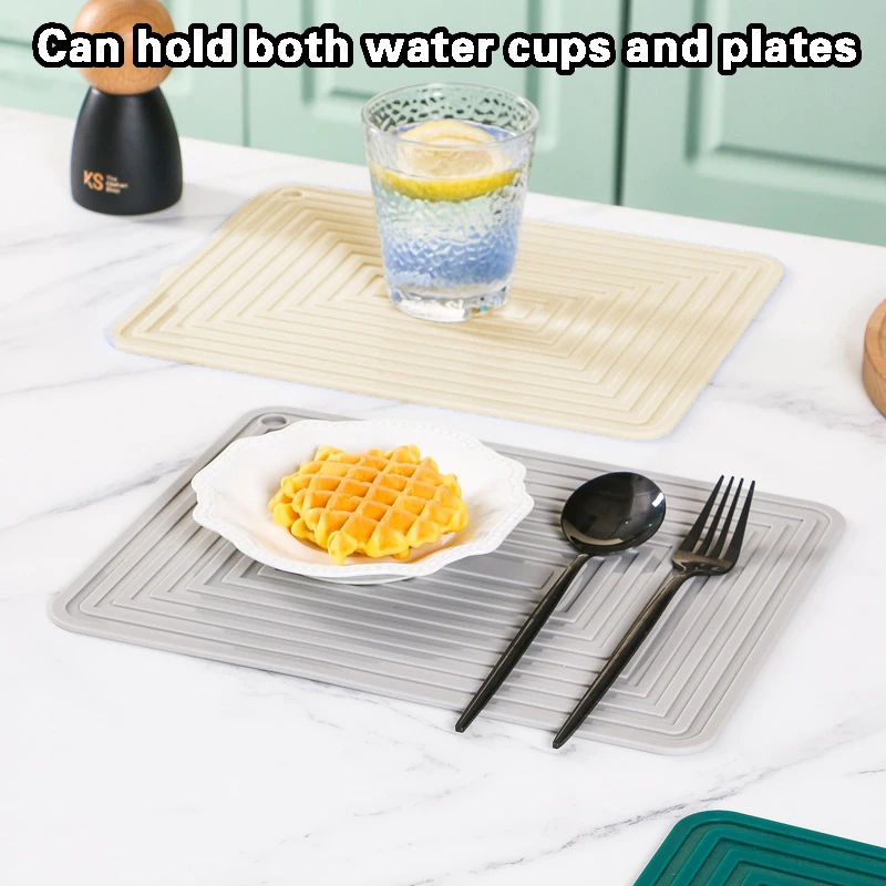 Silicone pot mat square thickened heat insulation mat non-slip corrugated models kitchen table mats