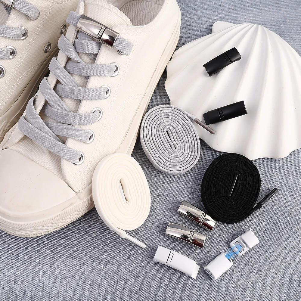 Lacets Sans Noeud Lacets Élastiques Stepace - 1 Ou 2 Paires - Sans Nœud, Universels Enfants/Adultes - Pour Sport, Course Laçage Rapide Universel