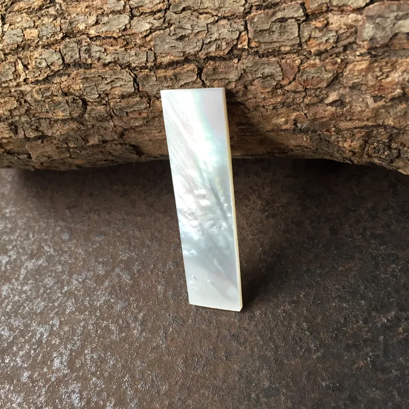 60mm/15mm/2mm Natural White Mother Of Pearl Shell Slice For Musical Instrument Accessories And Wood Inlay Carved Material 5pcs natural shell ornaments