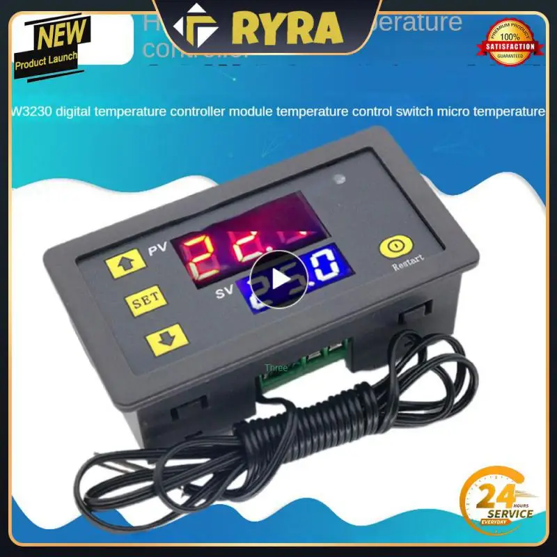 

12V 24V AC110-220V Probe line 20A Digital Temperature Control LED Display Thermostat With Heat/Cooling Control Instrument