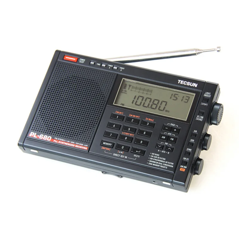 

Tecsun PL-680 Radio FM Digital Tuning Full-Band FM/MW/SBB/PLL SYNTHESIZED Stereo Radio Receiver Portable Speaker Auto sleep