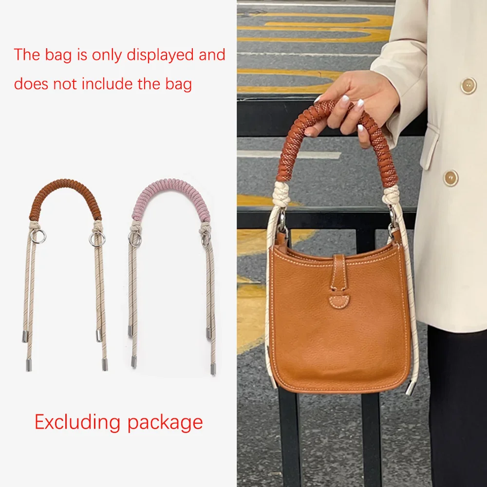 

Hand Woven Rope Bag Strap Modification Handbag Underarm Bag Everyday Versatile Woven Bag Handle Safe Materials