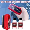 Car Glass Oil Film Remover Powerful Cleaner Car Glass Sponge Cleaning Brush Windshield Clear Window Stain Wiping Auto Detailing 1