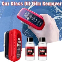 Car Glass Oil Film Remover Powerful Cleaner Car Glass Sponge Cleaning Brush Windshield Clear Window Stain Wiping Auto Detailing 1