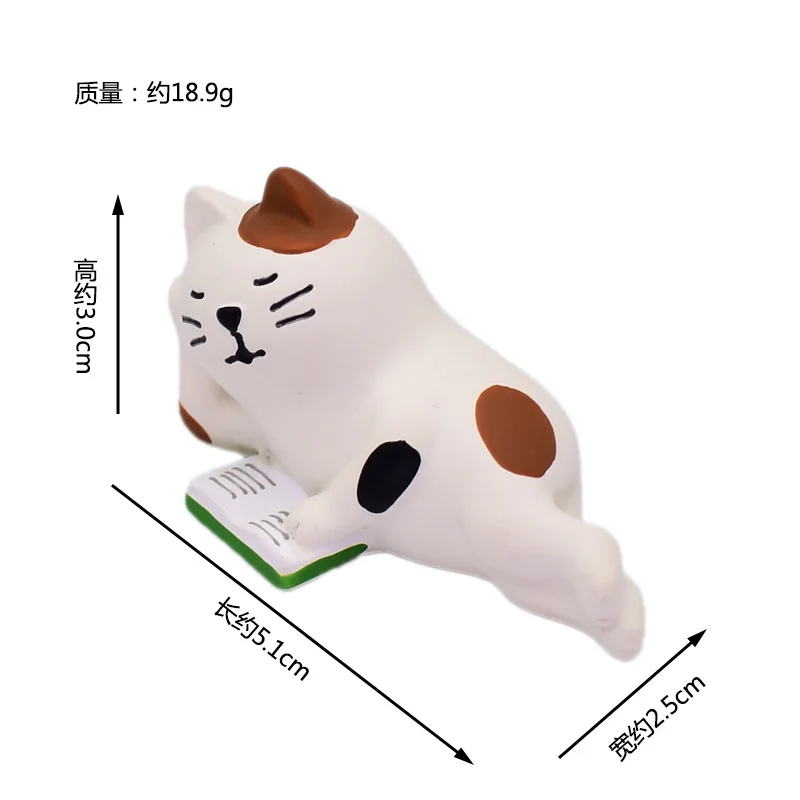 Shiba Inu Miniature Figurines Resin Craft for Bookshelf and Bonsai Décor