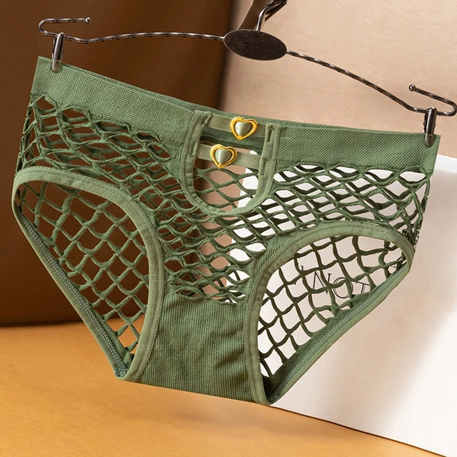 Youpin Fish Net Hollow Out Sexy Women's Underwear See Through Underwear  Women Temptation Transparent Lingerie Seamless Briefs - AliExpress