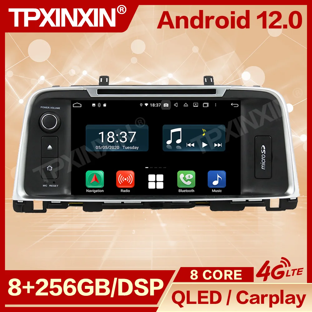 

Автомобильный мультимедийный плеер, автомагнитола на Android 12, с GPS Навигатором, Bluetooth, для Kia K5, типоразмер 2 Din