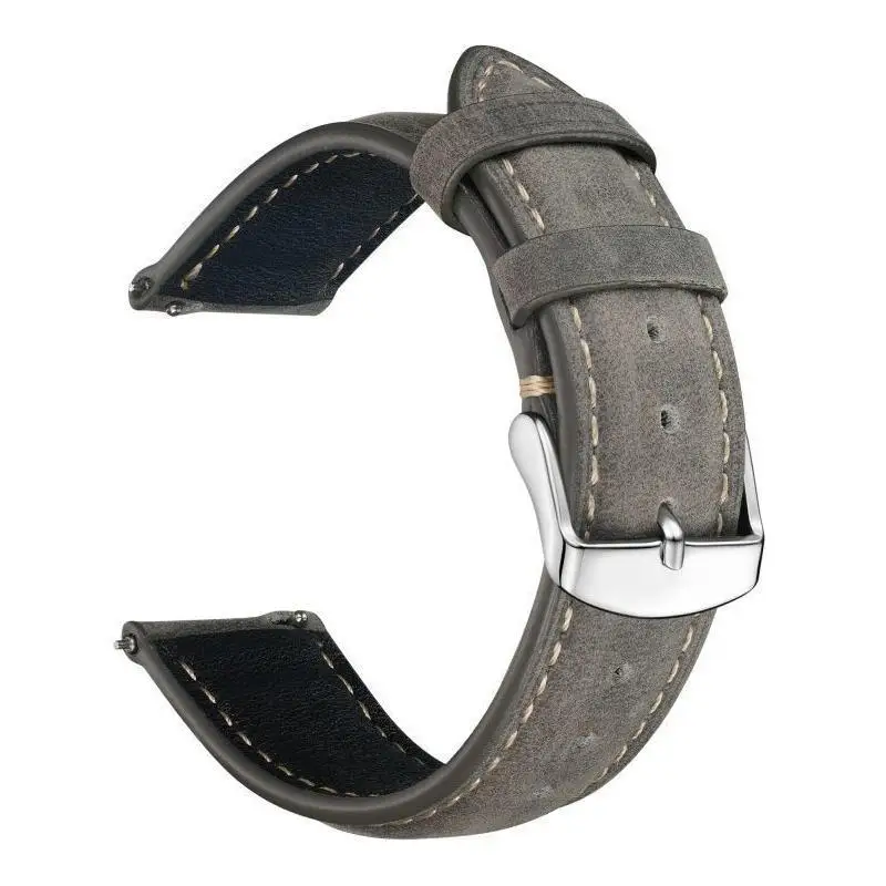 Retro Vegan Leather Watch Strap - Detachable Wrist Band