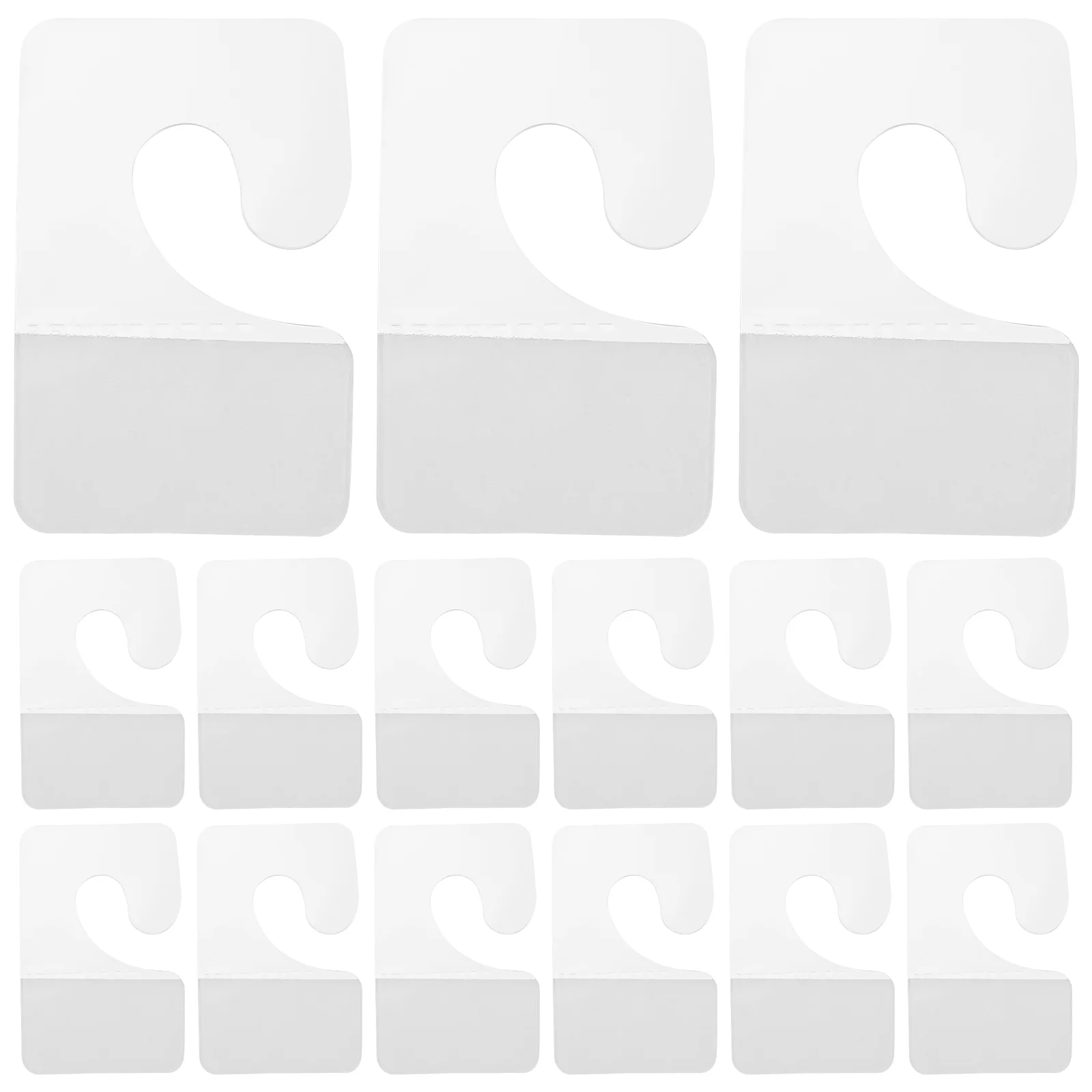 

200Pcs Self Adhesive Hanging Tabs Hooks Hanging Tabs Hanger Store Retail Display Tools