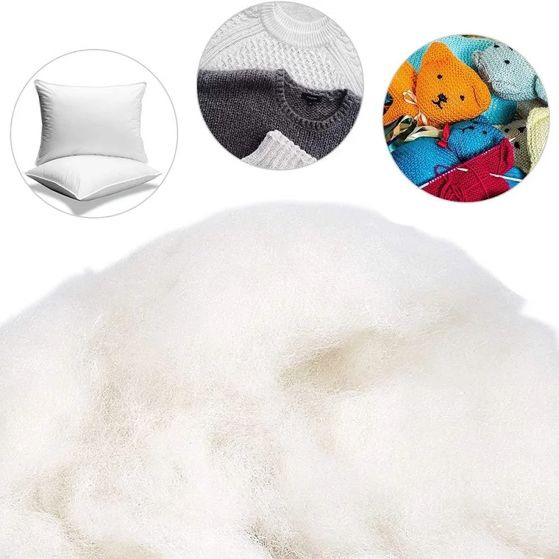 250g Soft Stuffed Cotton Polyester Fiber Filling For Doll Stuffing High Elastic Filler DIY Handmade Craft Accessories doll filling