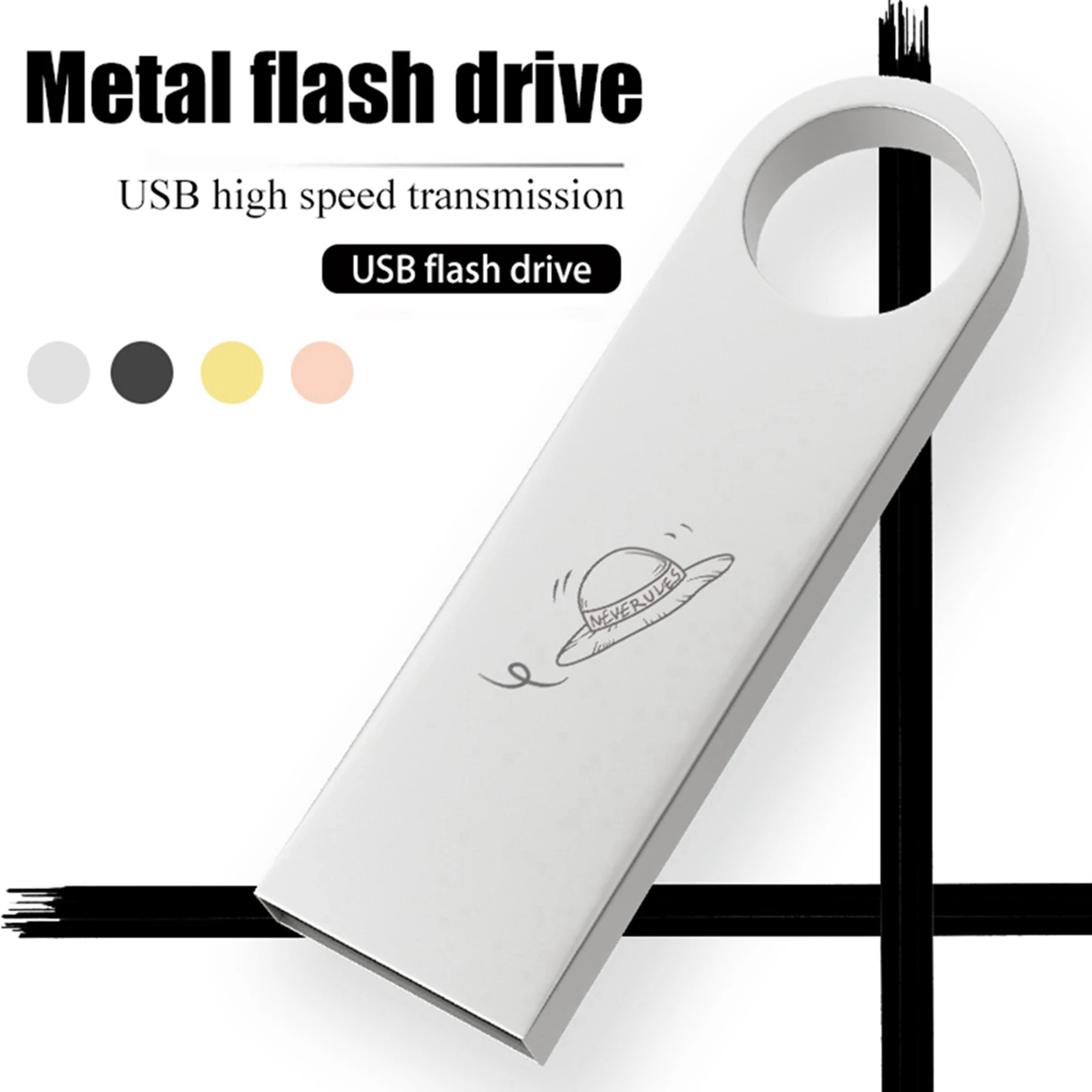 

Соломенная шляпа флеш-накопитель 64 Гб Usb флеш-накопитель USB 2.0 цельный диск Cle USB флеш-накопитель 4 ГБ 8 ГБ 16 ГБ 32 ГБ металлический Флешка Классический Аниме