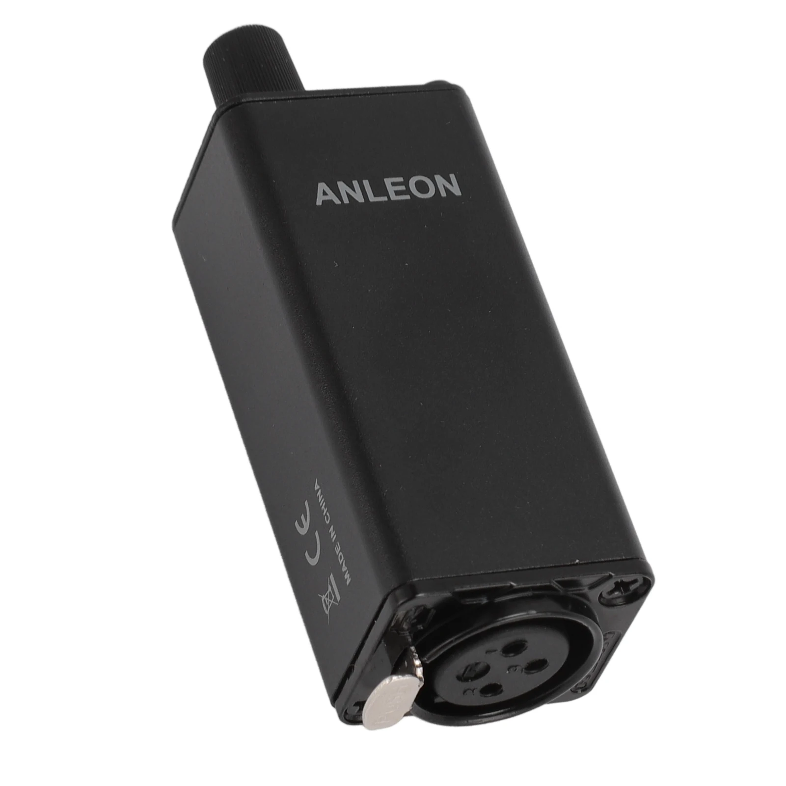 Monitor Amplifier Volume Control XLR Input 3.5mm Stereo Jack with Waist Clip for Drummer Keyboardist
