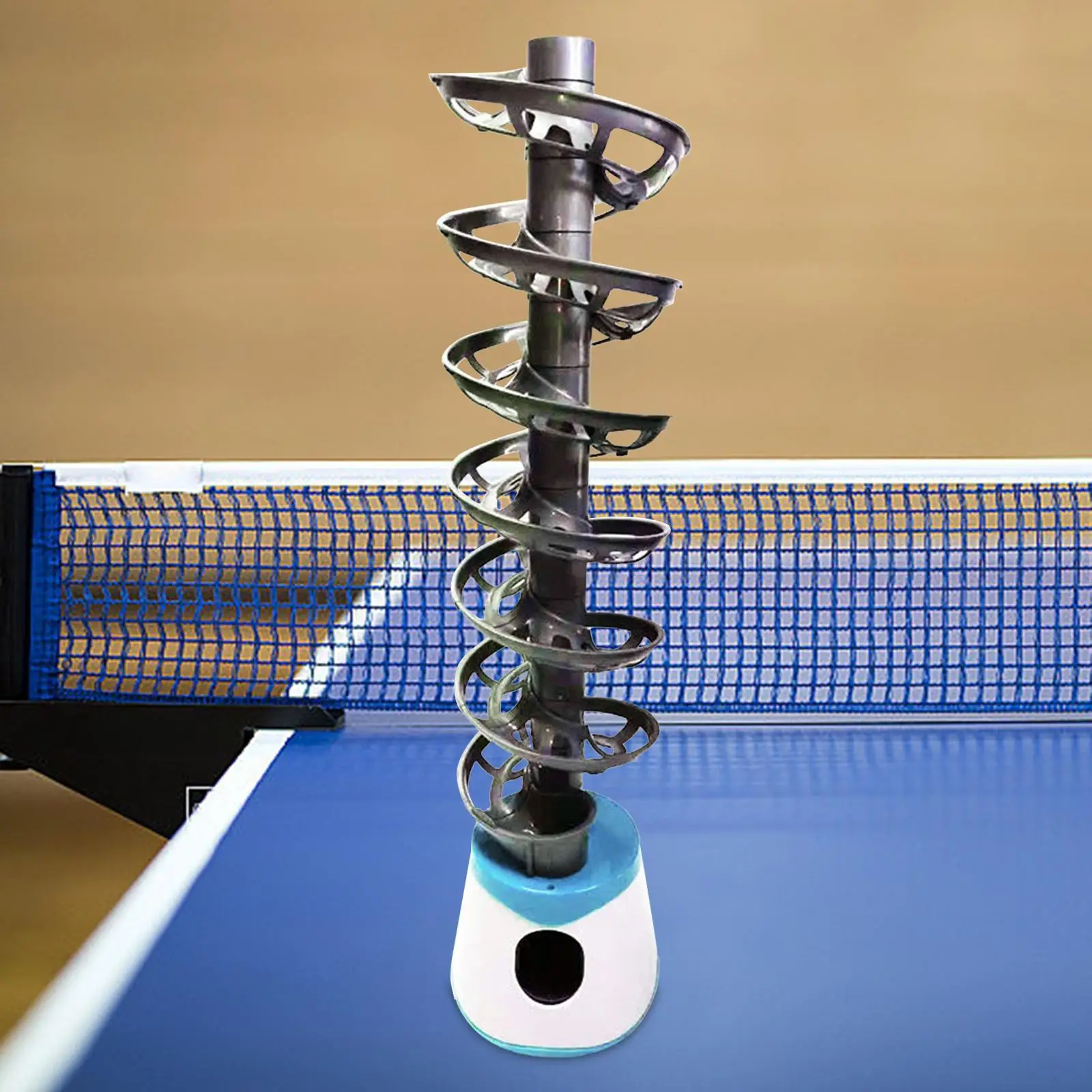 Table Tennis Robot Portable Automatic Launcher Robot for Beginners Self Play Holds 50 Balls