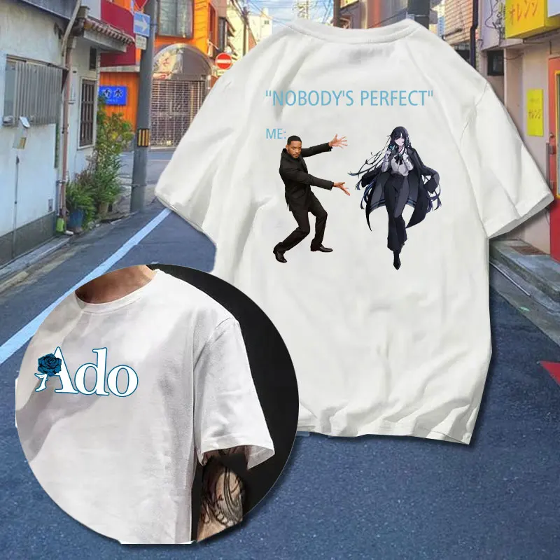 NOBODY'S PERFECT Cartoon Ado T-shirt Fashion Unisex Graphic Tshirt
