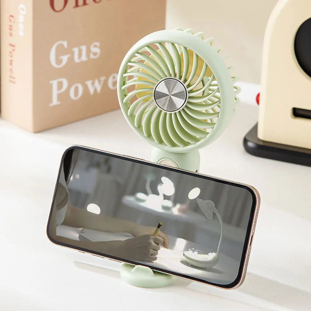 Compact Multi-Functional Handheld & Desktop Fan with Stand - Ideal for Students and Outdoor Use