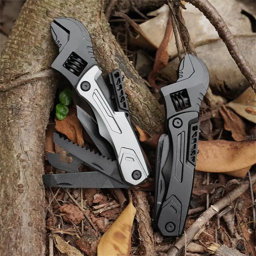 

Multi Functional Wrench Hammer Combination, Universal Folding Pliers, Adjustable Folding Knife, Hand Tools, Camping