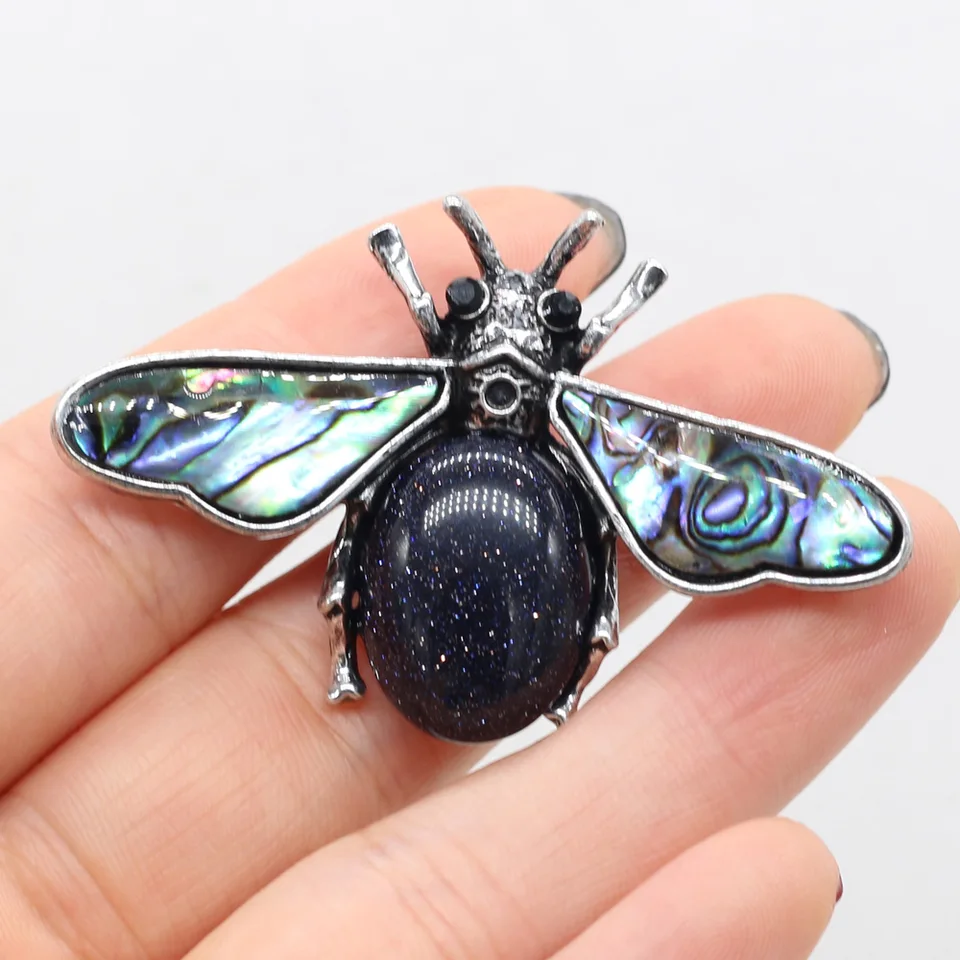 Ciondolo Conchiglia Di Agata Di Cristallo Di Pietra Naturale - Foto 6