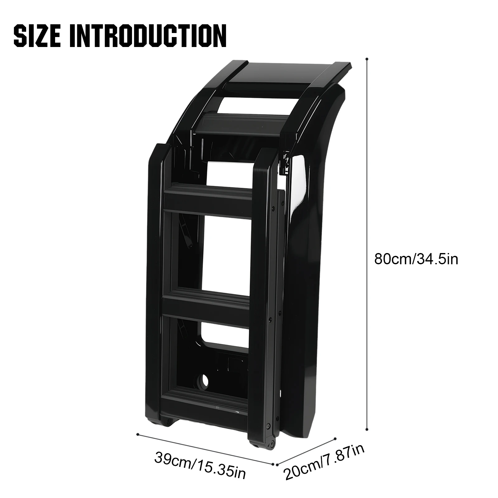 Side Roof Rack Access Ladder Aluminum Alloy Telescopic Deployable Side Ladder for Land Rover Defender 90/110/130 L663 2020-2024