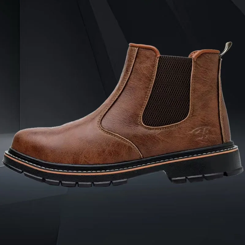 أحذية أمان رجالية مقاومة للماء مع مقدمة فولاذية، أ...