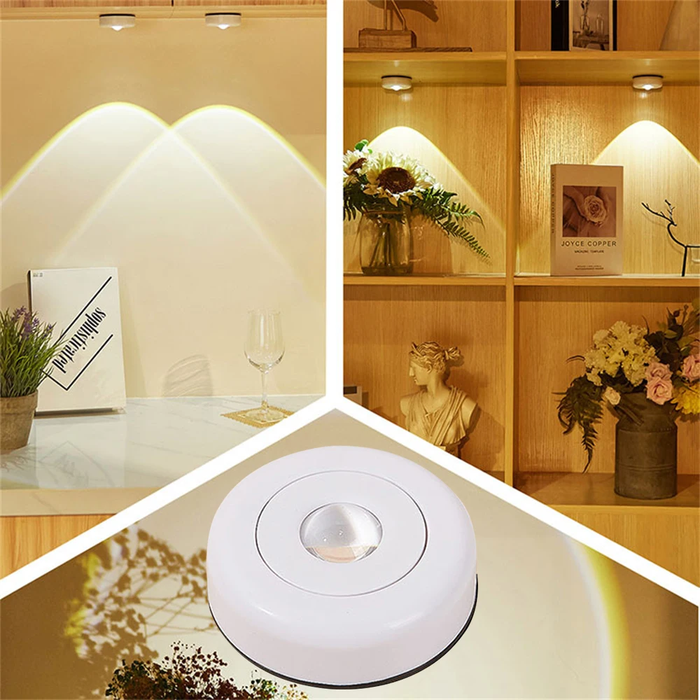 

Wireless Closet Light Led Kitchen Lights Under Furniture Battery Powered Nightlight Wall Lamp Bedroom Decoration Cabinet