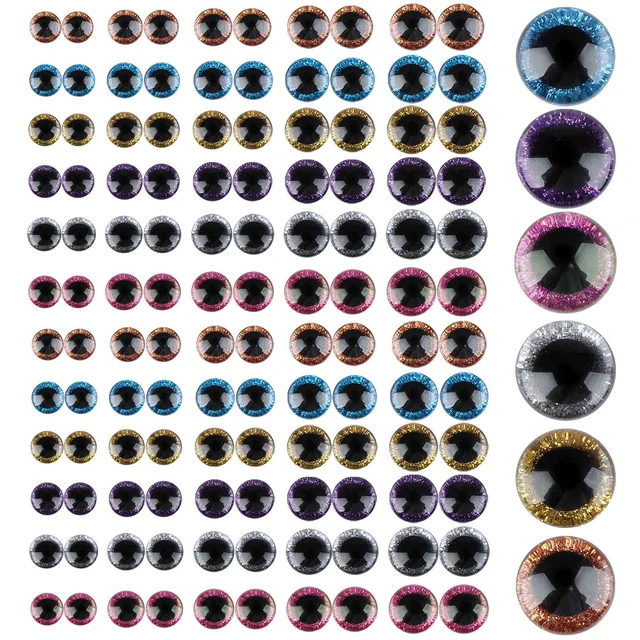 Free Shipping!!! 100pcs X 5-18mm Clear Round Safety Eyes Can Choose Size -  Dolls Accessories - AliExpress