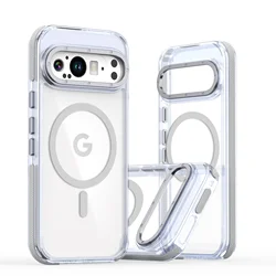 Premium Ultra Clear Shockproof Phone Case with Magnetic Wireless Charging Compatibility - Google 9 pro (GRAY)