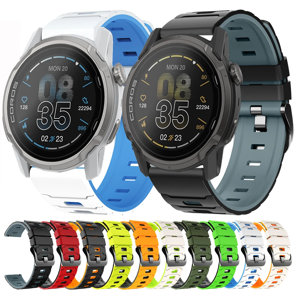 Premium 22mm Silicone Sports Watch Band - Versatile Design, Multiple Color Options