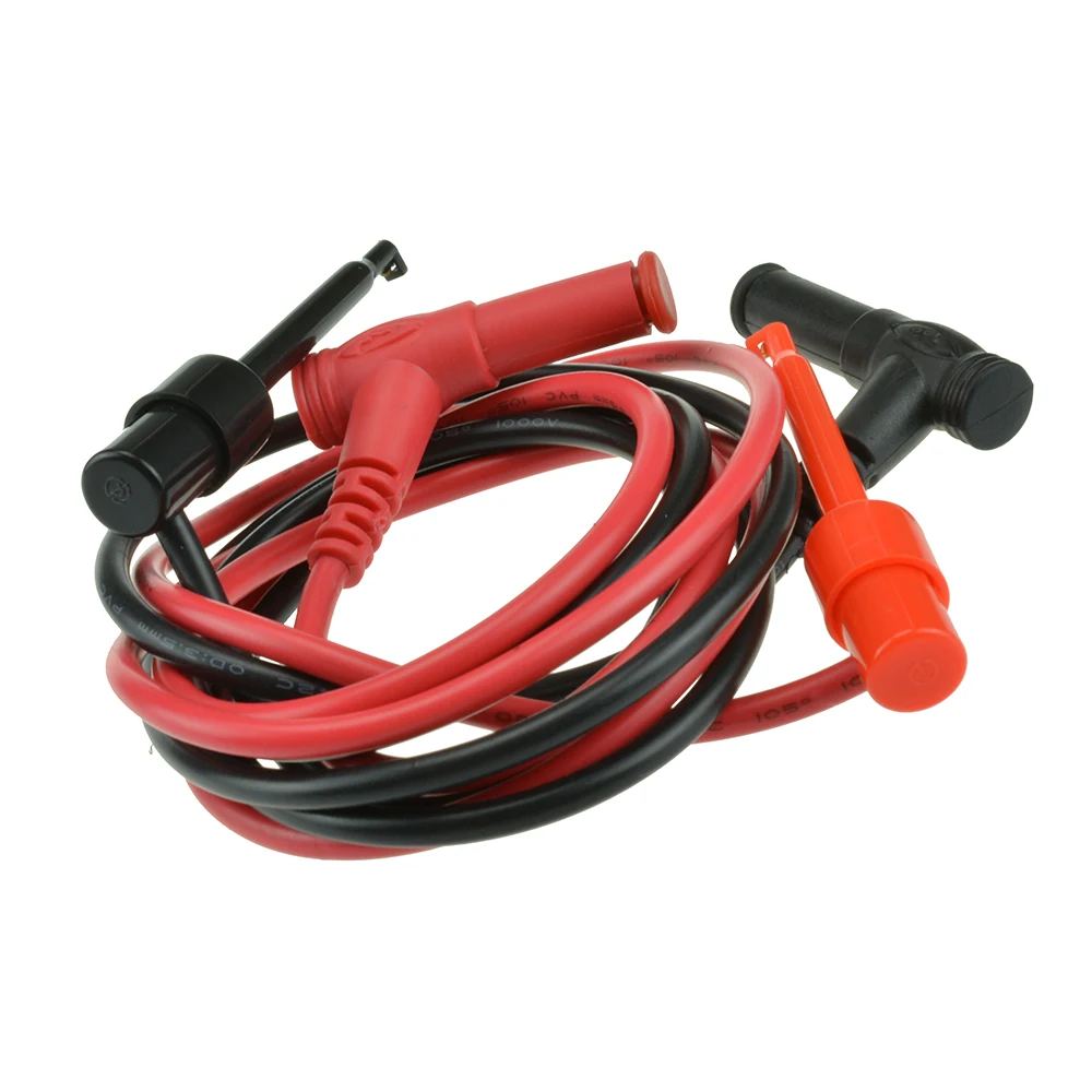 1M 4mm Alligator Clip to Banana Plug Test Cable Lead Connector Dual Probe Crocodile Clip For Multimeter Measure Tool 1 Pcs alligator clips test leads test cable lead test cable connector test lead cable test cable