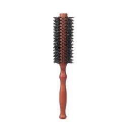 Eco - Friendly Boar Bristle Styling Brush with Wooden Handle (25cm)