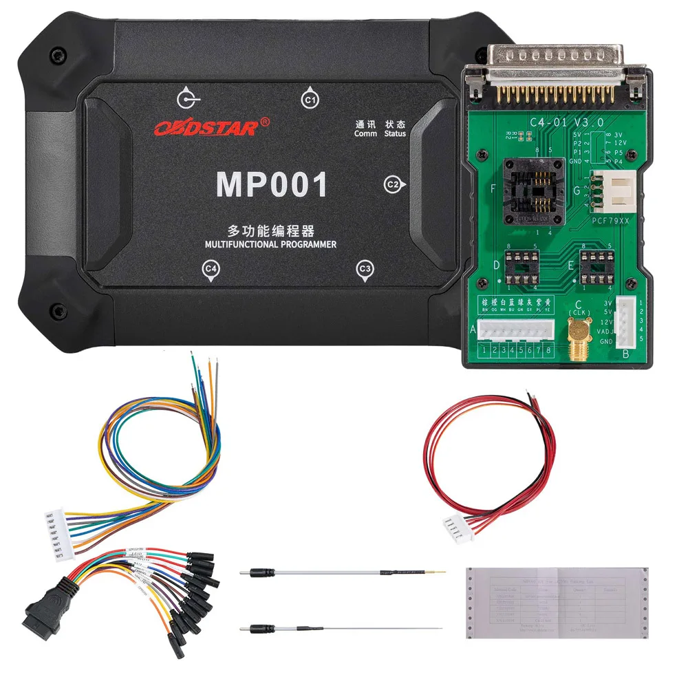 ECU Programming Tool OBDSTAR MP001 Programmer with C4-01 Main unit W004/W005 and EEPROM and MCU adapter for OBDSTAR P002 P003 DC706