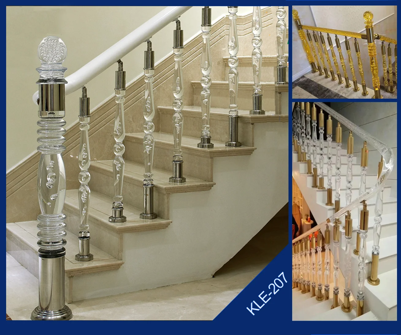 Acrylic Handrail Armrest pillar for KTV Hotel