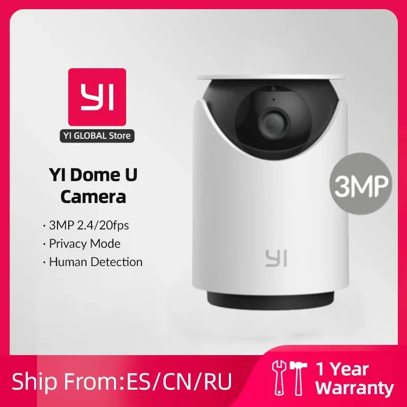 

Купольная камера видеонаблюдения YI, 3 Мп, 360 °