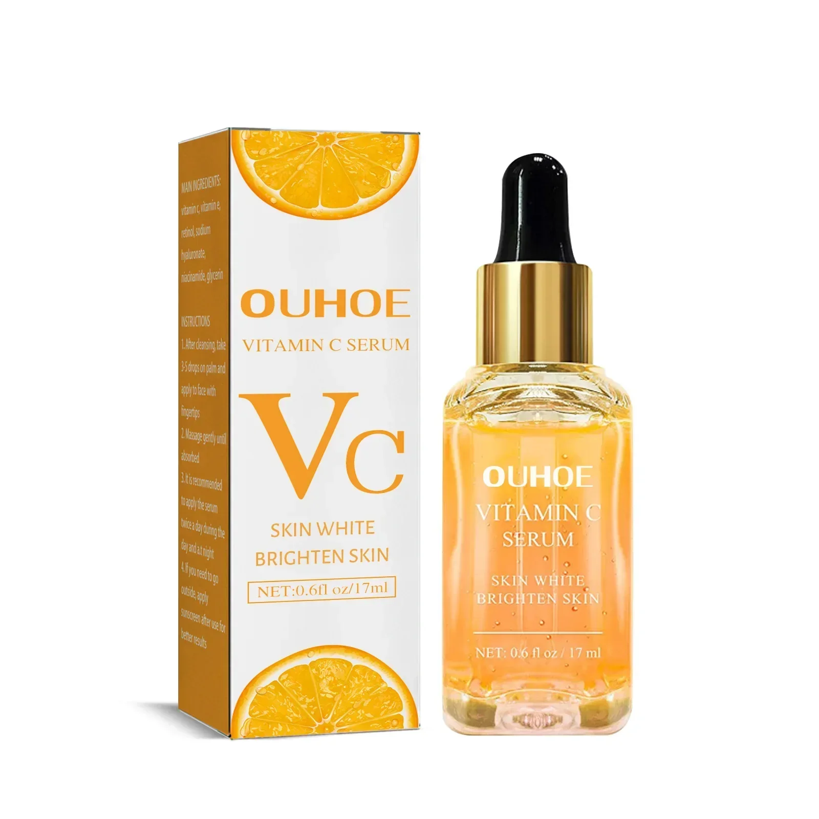 Vitamin C Whitening Face Serum Remove Dark Spots Freckles Fade Melanin Pigment Brightening Anti-Wrinkle Essence Beauty Skin Care 2