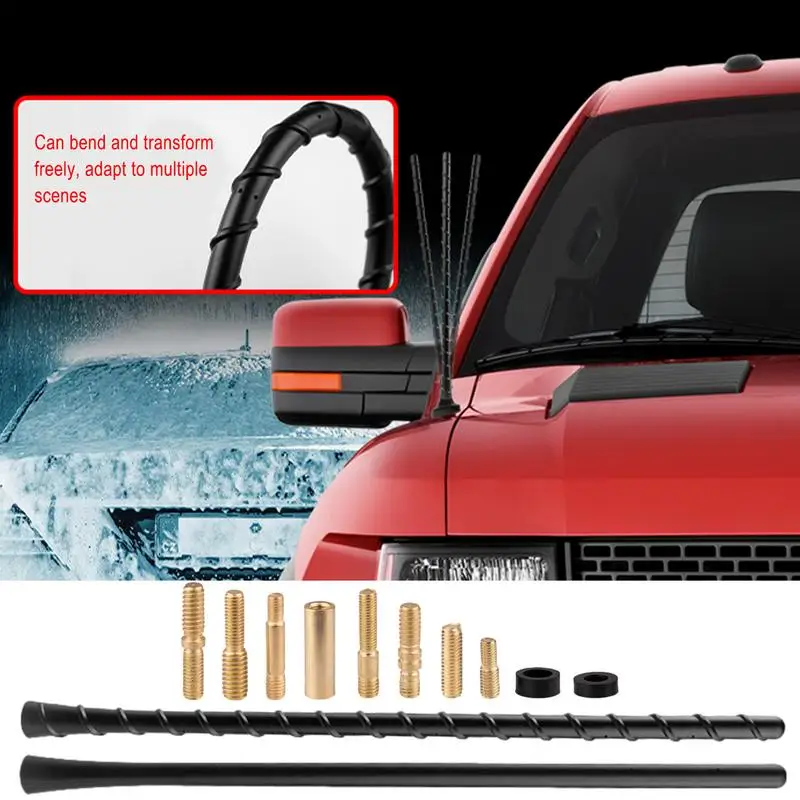 

Roof Mount Car Radio Antenna Vehicle Radio Antenna Car Signal Booster Flexible Rubber Auto Radio Antenna Amplified Accessories
