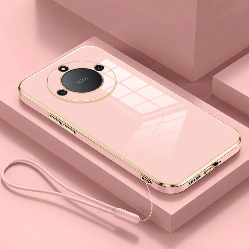 Shockproof Silicone Phone Case With Lanyard For Honor Series_voghion.com