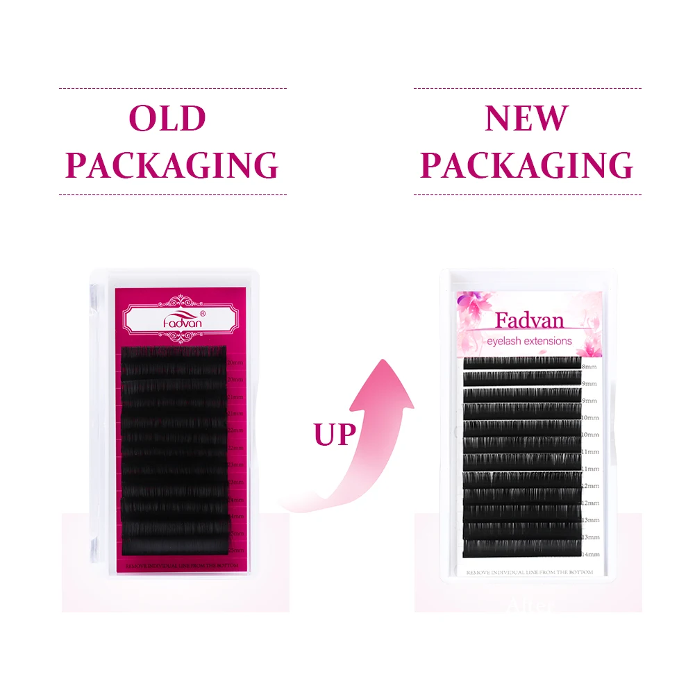 Long Lash 25mm Eyelash Extension Faux Mink Classic Individual False Lash Extension Supplies 20-25mm Super Soft Fadvan