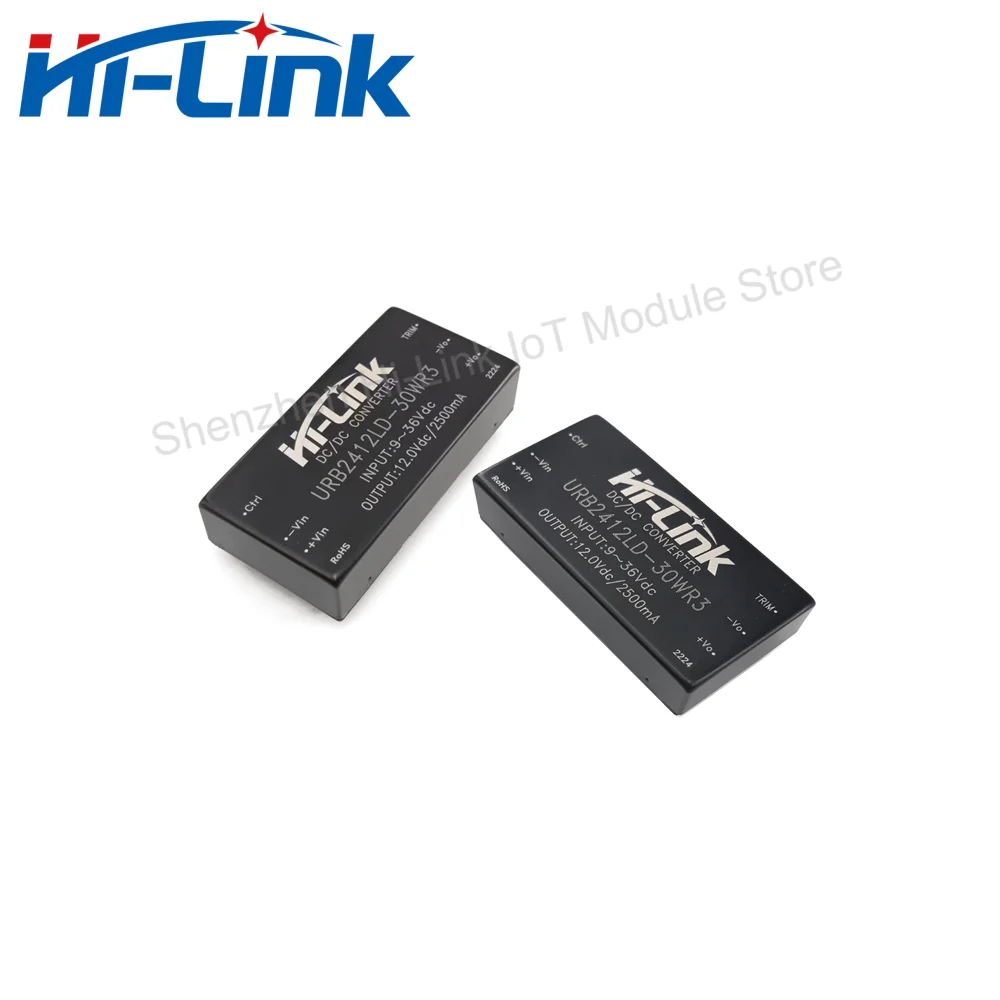 DCDC URB2412LD-30WR3 24V to 12V 30W 2500mA Power Module Input Undervoltage Short Circuit Protection Isolation