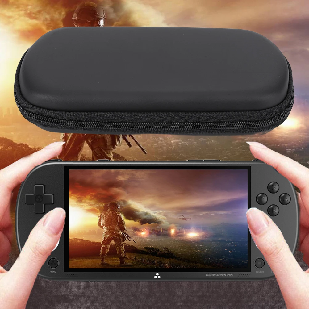 Waterproof EVA Hard Case with Tempered Glass for Handheld Game Console