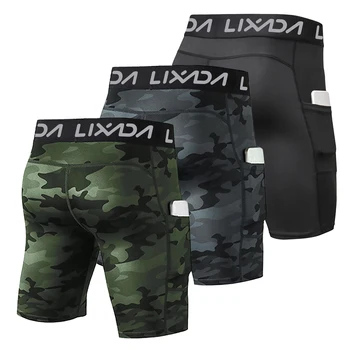 Lixada 3 Pack Men Sports Shorts L Size Active Workout Underwear with Pocket 1