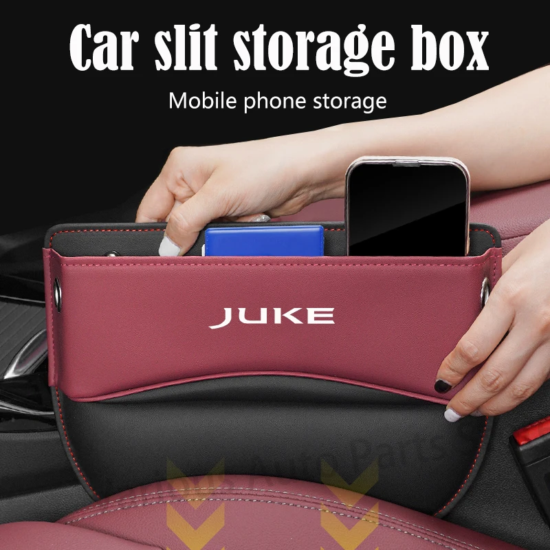 Per Nissan Juke Car Seat Storage Box Car Seat Gap Organizer Seat Side Bag Riservato Cavo Di Ricarica Foro Accessori Per Auto