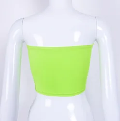 2022 novo 2022 verão feminino nova sexy alta elástica superior, sutiã, ombro aberto, umbigo aberto, manga reta, casual uma linha inferior