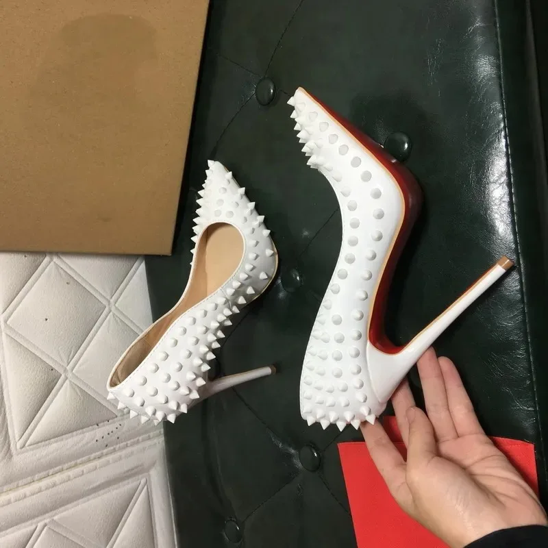 

Женские туфли на высоком каблуке 10 см, роскошные модные блестящие туфли с кристаллами, красная подошва, классические дизайнерские, в стиле ретро