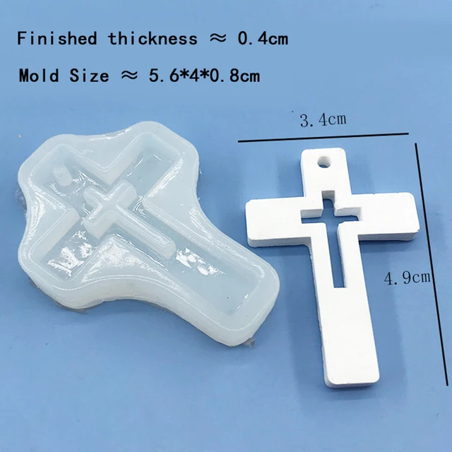 Mnyb Cross Szilikon Epoxi Gyanta Penész Ékszerek Készítéséhez Casting Kézműves Barkácsolás Művészeti Eszközök - Image 4