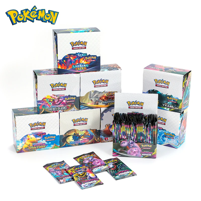 324pcs Lightning Pokemon Card Anime Character Battle Card Transaction 