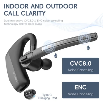 Alternative view of Los más nuevos auriculares inalámbricos K30 Bluetooth 5,3 auriculares con micrófono Dual cancelación de ruido con…