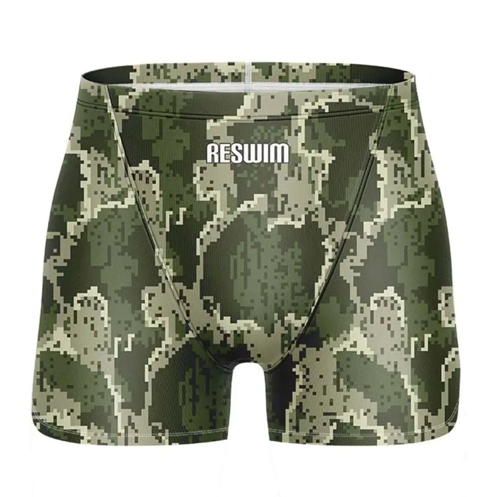 Summer Mens Swim Jammer Shorts Endurance Athletic Training Swimsuit Swimming Trunks Swimsuit New Swimming Jammers Surfing Shorts